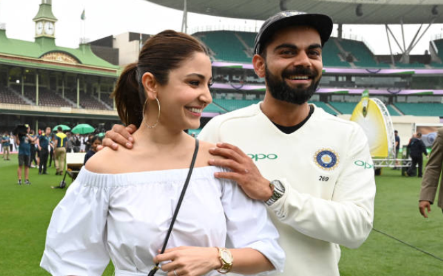 Virat Kohli and Anushka Sharma (image via getty)