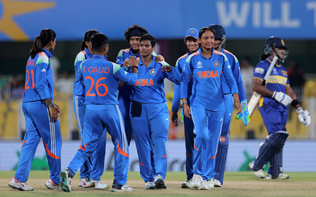 Women's World Cup 2025: India Beat Sri Lanka By 59 Runs Under DLS Method (image via getty)