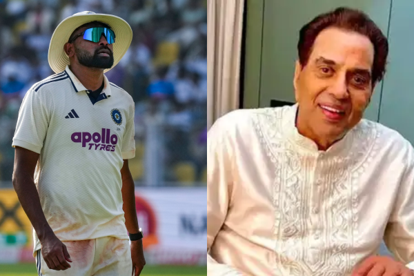 मोहम्मद सिराज धर्मेंद्र (Image credit Twitter - X)