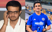 Sourav Ganguly and Gautam Gambhir (image via getty)