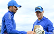 Abhishek Sharma and Shubman Gill (image via getty)
