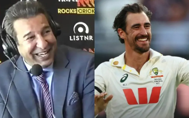 Wasim Akram and Mitchell Starc (Image Credit- Twitter/X)