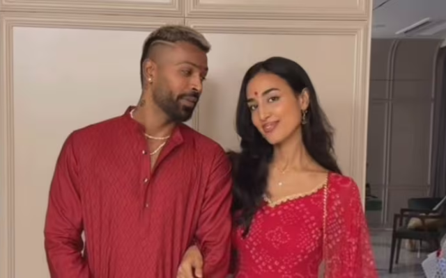 Hardik Pandya and Mahieka Sharma (Image Credit- Twitter/X)