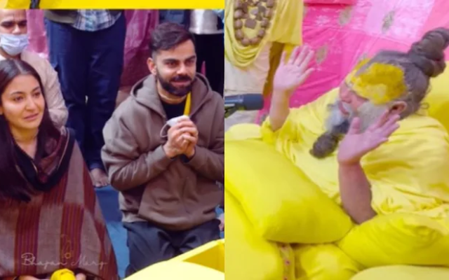 Virat Kohli and Anushka Sharma visits Premanand Ji Maharaj (Image Credit- Twitter/X)