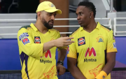 Dwayne Bravo on MS Dhoni (image via X)