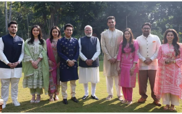 Sachin Tendulkar and PM Narendra Modi (Image Credit- Twitter X)
