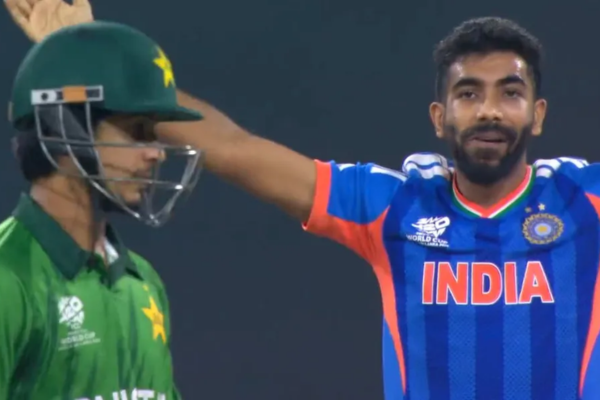 Jasprit Bumrah Saim Ayub (Image credit Twitter - X)