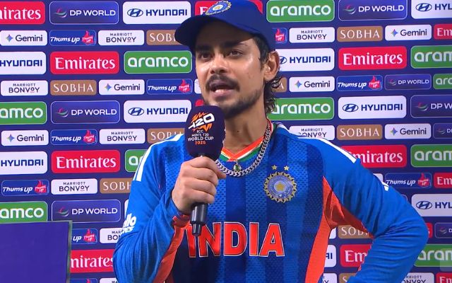 IND vs PAK, T20 World Cup 2026: Ishan Kishan (image via JioHotstar)