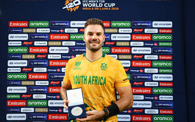 T20 WC 2026, WI vs SA: Aiden Markram won the POTM award (image via getty)
