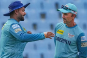 Rishabh Pant LSG coach Justin Langer (Image credit Twitter - X)