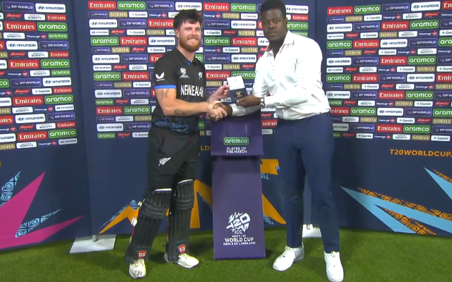 SA vs NZ, 1st Semifinal: Finn Allen named player of the match (image via JioHotstar)