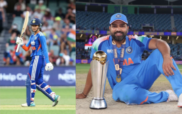 Smriti Mandhana and Rohit Sharma (Image Credit- Twitter X)