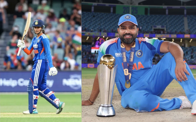 Smriti Mandhana and Rohit Sharma (Image Credit- Twitter X)