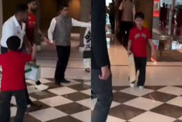 Young Virat Kohli fan (Image credit Twitter - X)