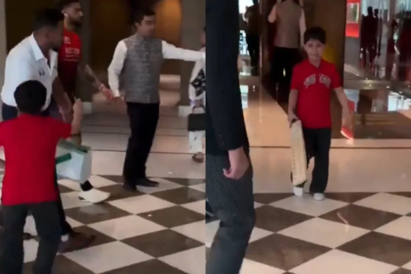 Young Virat Kohli fan (Image credit Twitter - X)