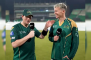 Steve Smith and Peter Siddle (Image credit Twitter - X)