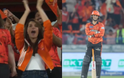 IPL 2026: Kavya Maran's Reaction Viral After Abhishek Sharma Slams historic century (image via X)