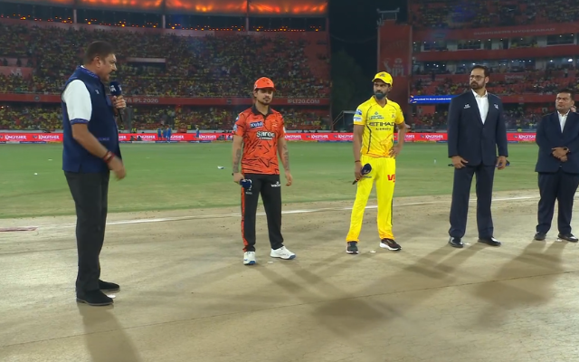IPL 2026, SRH vs CSK: CSK opted to bowl first (image via JioHotstar)