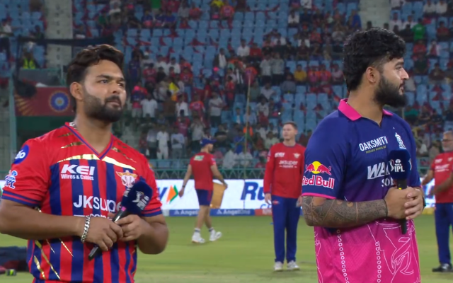 IPL 2026, LSG vs RR: LSG opted to field first (image via JioHotstar)