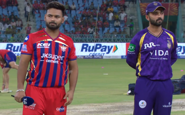 IPL 2026, LSG vs KKR: LSG opted to bowl first (image via JioHotstar)