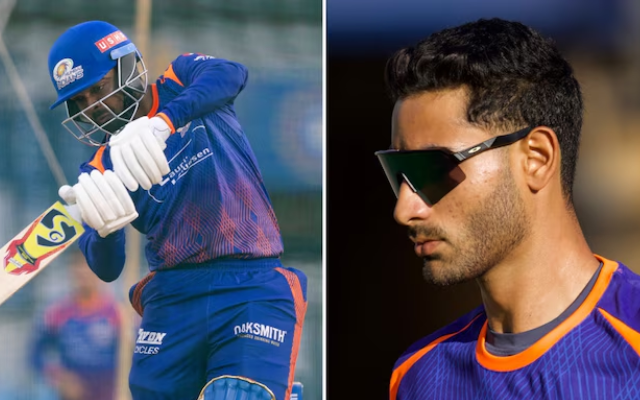 IPL 2026: Danish Malewar and Krish Bhagat make debut for MI (image via X)