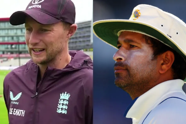 Joe Root Sachin Tendulkar (Image credit Twitter - X) 