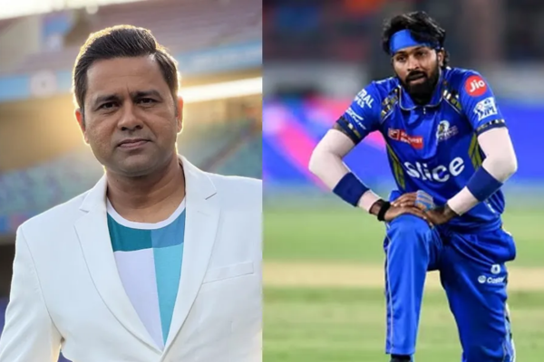 Hardik Pandya and Aakash Chopra(Image credit Twitter - X)