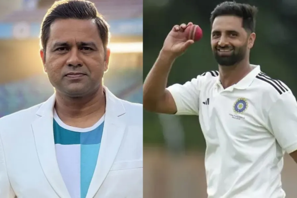 Aakash Chopra Auqib Nabi (Image credit Twitter - X)