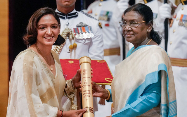 Harmanpreet Kaur honoured with Padma Shri award (image via X)