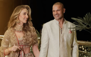 Shikhar Dhawan and Sophie Shine (image via X)
