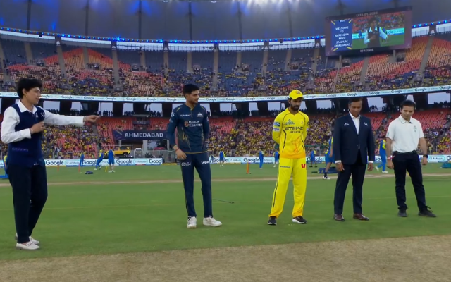 IPL 2026, GT vs CSK: CSK opted to bowl first (image via JioHotstar)
