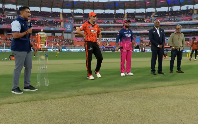 IPL 2026, SRH vs RR, Eliminator: SRH opted to field first (image via JioHotstar)