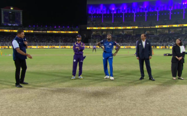 IPL 2026, KKR vs MI: KKR opted to field first (image via JioHotstar)