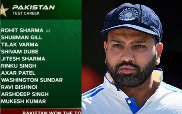 Rohit Sharma "Captains" Pakistan? Broadcaster's Blunder Goes Viral During BAN vs PAK Test (image via X)