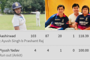Vaibhav Sooryavanshi’s younger brother Aashirwad (Image credit Twitter - X)