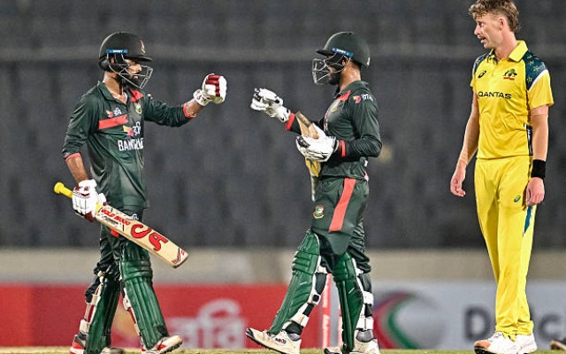 BAN vs AUS: Bangladesh beat Australia by 5 wickets in the 2nd ODI (image via getty)