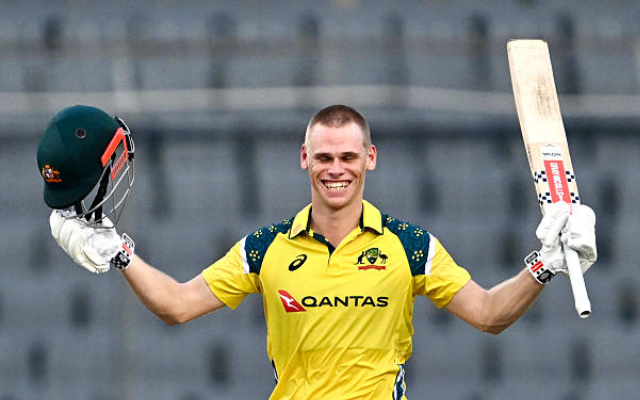 BAN vs AUS, 3rd ODI: Australia defeated Bangladesh by one wicket, aided by a magnificent century from Cooper Connolly (image via Getty)