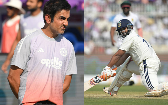 Gautam Gambhir opens up on Rishabh Pant's removal as Test vice-captain (image via getty)
