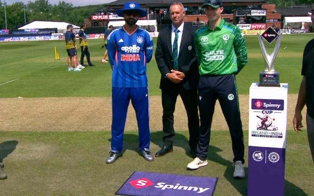 IRE vs IND, 1st T20I: india opted to bowl first (image via SonyLiv)