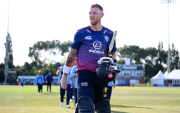 Ben Stokes hits historic century for Durham following international retirement (image via getty)