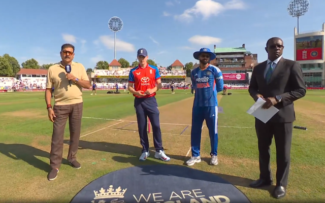 ENG vs IND, 3rd T20I: India opted to bowl first (image via JioHotstar)