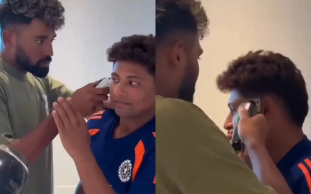 Mohammed Siraj and Sarfaraz Khan (Image Credit- Twitter X)