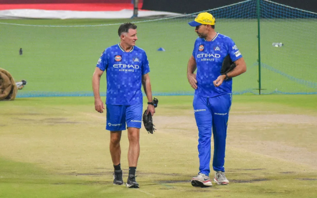 Stephen Fleming and Michael Hussey (Image Credit- Twitter X)