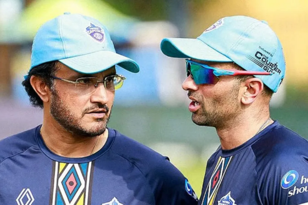 Keshav Maharaj Sourav Ganguly (Image credit Twitter - X)