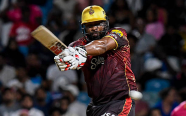 Kieron Pollard Dethrones Jos Buttler to Reclaim All-Time T20 Run-Scoring Record (image via getty)