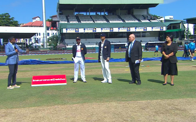 SL vs IND 2nd Test: india opted to bat first (image via SonyLiv)