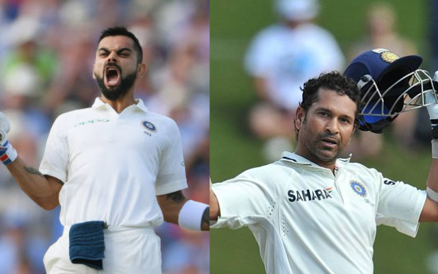Aakash Chopra Compares Sachin Tendulkar and Virat Kohli’s Test Records in SENA Countries (image via getty)