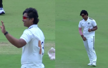 Vaibhav Sooryavanshi's Two-Wicket Over Leaves North East Zone Reeling (image via X)