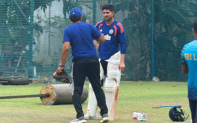 SL vs IND: Shubman Gill Resumes Batting Practice (image via X)