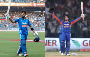 Virat Kohli and Ahishek Sharma (Image Credit- Twitter X)